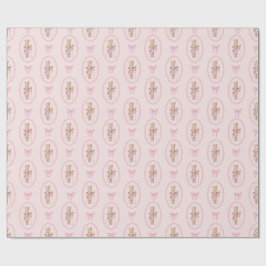 Pink Nutcracker Wrapping Paper Geschenkpapier
