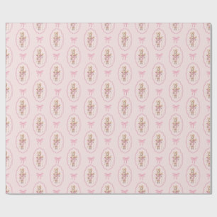 Pink Nutcracker Wrapping Paper Geschenkpapier