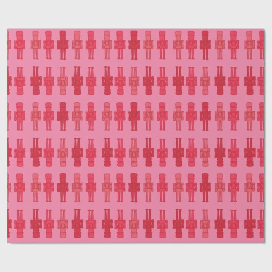 Pink Nutcracker Wrapping Paper Geschenkpapier (Flach)