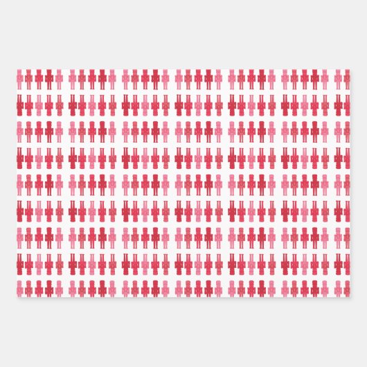 Pink Nutcracker Wrapping Paper Sheets Geschenkpapier Set (Vorderseite 3)