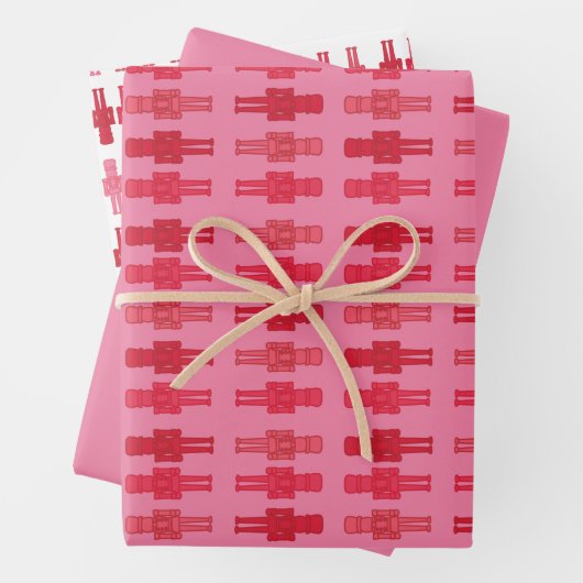 Pink Nutcracker Wrapping Paper Sheets Geschenkpapier Set (Beispiel)