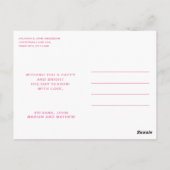 PINK NUTCRACKERS CHRISTMAS POSTKARTE (Rückseite)