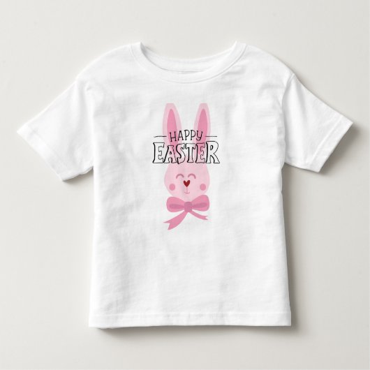 Pink Oaster Bunny Kleinkind T-shirt (Vorderseite)