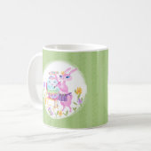 Pink Oaster Bunny Rabbit und Ei | Kaffeetasse (Vorderseite Links)
