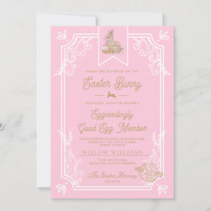 Pink Oaster Gutes Ei Mitgliedsausweis Einladung