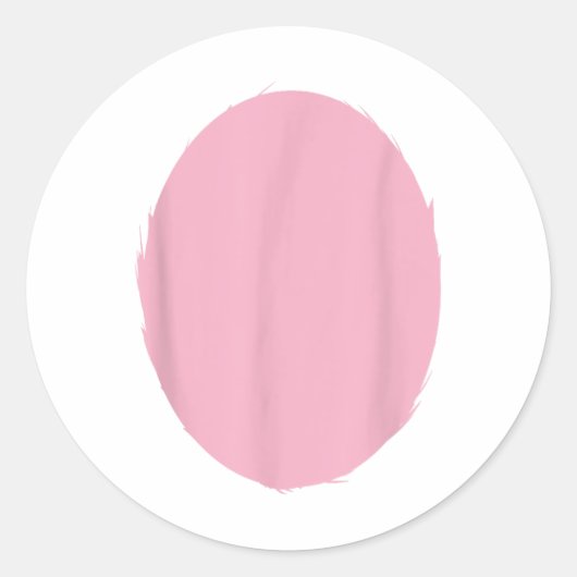 Pink Oaster Rabbit Bly Kostüm Shirt Osterbliche Runder Aufkleber (Vorderseite)