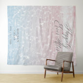 Pink Ocean Sparkling Waters Foto Prop Wandteppich (Beispiel (Horizontal))