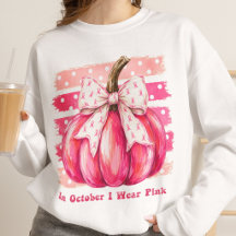 Pink October Brustkrebs-Bewusstsein Kürbis Sweatsh