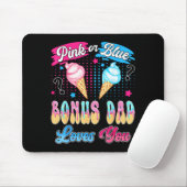 Pink oder blau Bonus-Vater liebt Eiscreme-Geschlec Mousepad (Mit Mouse)