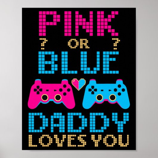 Pink oder Blau Geschlecht Enthüllung Videospiel Va Poster (Vorne)