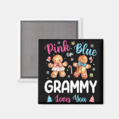 Pink oder Blau Grammy liebt dich Geschlecht enthül Magnet (Vorderseite/Rückseite)