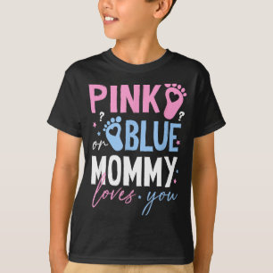 Pink oder Blau Mama liebt Geschlecht verraten neue T-Shirt