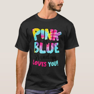 Pink oder Blau Oma liebt dich Geschlecht enthüllen T-Shirt