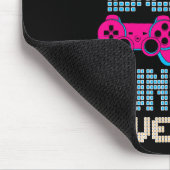 Pink oder Blau Onkel liebt dich Videospiel Geschle Mousepad (Ecke)