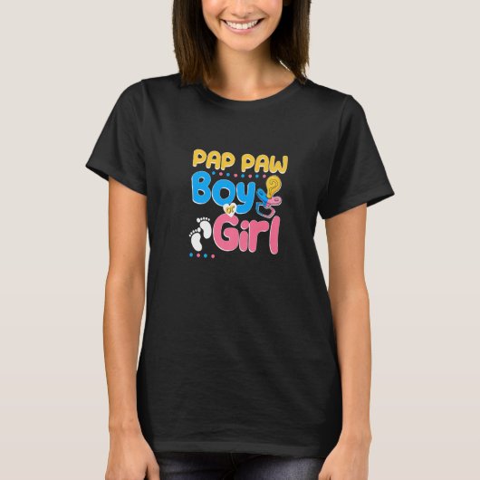 Pink oder blau Paw Lieben Ihr bester Opa je G T-Shirt (Vorderseite)