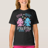 Pink oder blau pawpaw Lieben Sie Elephant Baby Gir T-Shirt (Vorderseite)