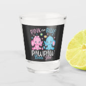 Pink oder blau pawpaw Lieben Sie Elephant Baby Schnapsglas (Vorderseite)