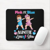 Pink oder Blau Tante liebt Babys Geschlechtsenthül Mousepad (Mit Mouse)