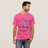 Pink oder Blau Urgroßvater liebt dich Geschlecht E T-Shirt (Vorne ganz)