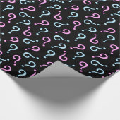 Pink oder Blue Baby Reveal Geschenkpapier (Ecke)