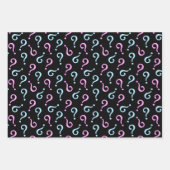 Pink oder Blue Baby Reveal Geschenkpapier Set (Vorderseite 2)