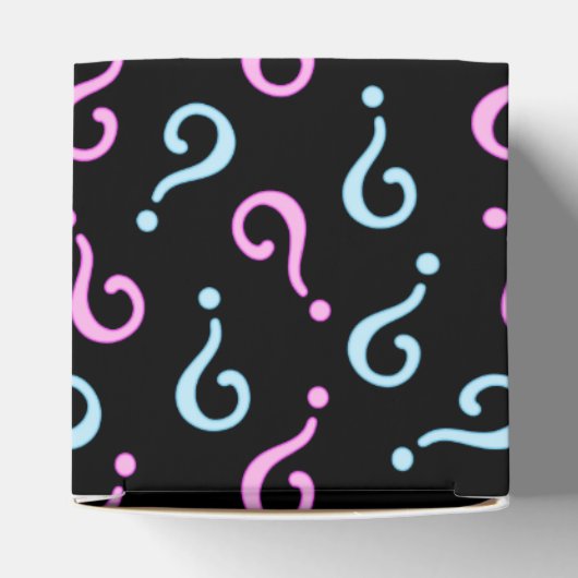 Pink oder Blue Baby Reveal Geschenkschachtel (Oben)