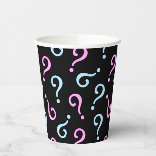 Pink oder Blue Baby Reveal Pappbecher (Links)