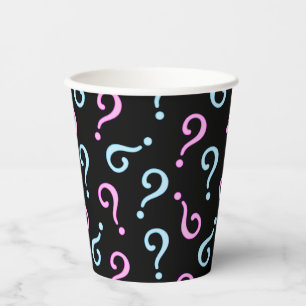 Pink oder Blue Baby Reveal Pappbecher