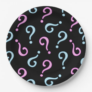 Pink oder Blue Baby Reveal Pappteller