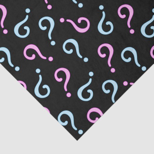 Pink oder Blue Baby Reveal Seidenpapier (Ausschnitt)