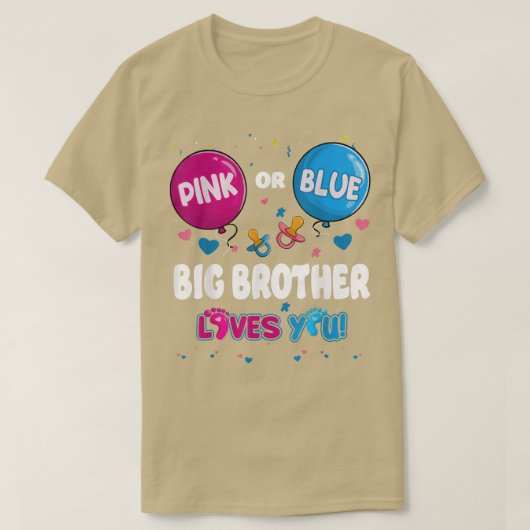 Pink oder Blue Balloon Big Brother Lieben Sie Gesc T-Shirt (Design vorne)