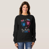 Pink oder Blue Big Brother Lieben Sie Schwangersch Sweatshirt (Vorne ganz)