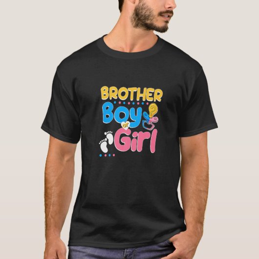 Pink oder Blue Brother Lieben Ihr bester Bruder je T-Shirt (Vorderseite)
