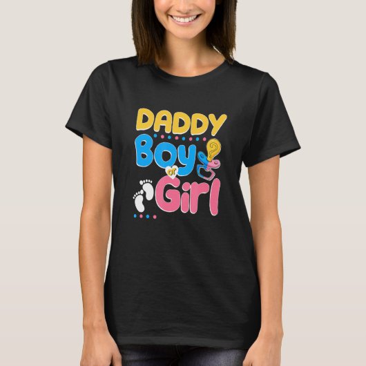 Pink oder Blue Daddy Lieben Ihr bester Vater je Va T-Shirt (Vorderseite)