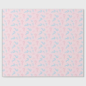 Pink oder Blue Gender Reveal Wrapping Paper Geschenkpapier (Flach)