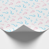 Pink oder Blue Gender Reveal Wrapping Paper Geschenkpapier (Ecke)