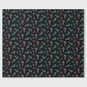 Pink oder Blue Gender Reveal Wrapping Paper Geschenkpapier (Flach)