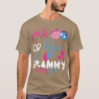 Pink oder Blue Grammy Lieben Ihr Baby Gender Revea T-Shirt