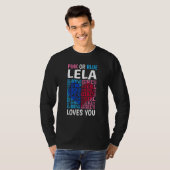 Pink oder Blue Lela Lieben Sie Geschlecht zeigen B T-Shirt (Vorne ganz)