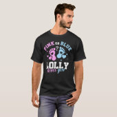 Pink oder Blue Lolly liebt dich Geschlechtsenthüll T-Shirt (Vorne ganz)