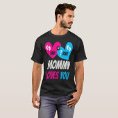 Pink oder Blue Mommy Lieben Ihr Baby Geschlecht of T-Shirt (Vorne ganz)
