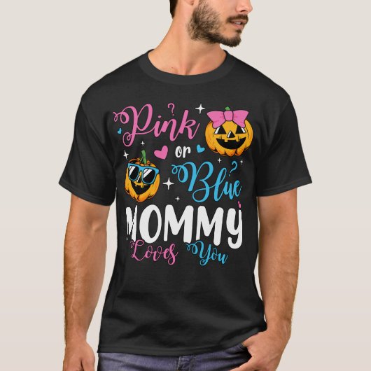 Pink oder Blue Mommy Lieben Sie Pumpkin Baby Men T-Shirt (Vorderseite)