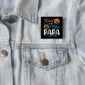 Pink oder Blue Papa Lieben Sie Pumpkin Baby Square Button (Beispiel)