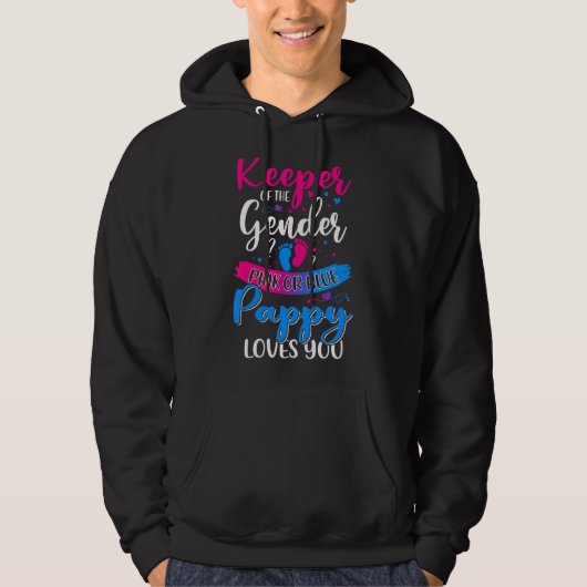 Pink oder Blue Pappy Lieben Sie bewahren Gender Re Hoodie (Vorderseite)