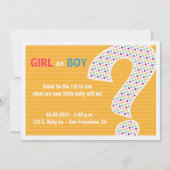 PINK ODER BLUE REVEAL Einladung (Vorderseite)