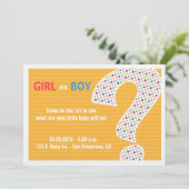 PINK ODER BLUE REVEAL Einladung (Stehend Vorderseite)