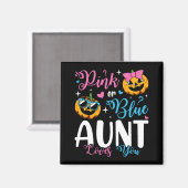Pink oder Blue Tante Lieben, die Sie Pumpkin Baby  Magnet (Vorderseite/Rückseite)