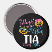 Pink oder Blue Tia Lieben Sie Pumpkin Baby Circle Magnet (Vorderseite/Rückseite)