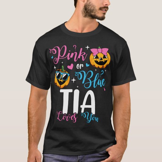 Pink oder Blue Tia Lieben Sie Pumpkin Baby Men T-Shirt (Vorderseite)