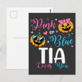 Pink oder Blue Tia Lieben Sie Pumpkin Baby Postkarte (Vorne/Hinten)